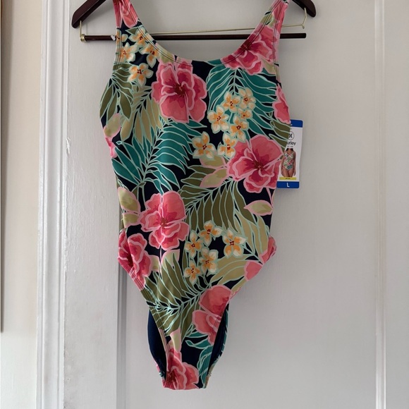 Hurley UPF +50 Floral One-Piece Swimsuit - Picture 7 of 12